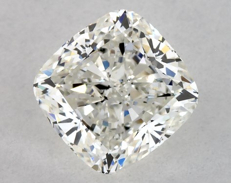 GIA 1.00 Carat I-SI1 Ideal Cut Cushion Modified Natural Diamond